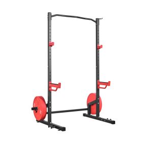 Power Cage Squat Rack, Multifunctional Power Rack Home Gym, 1000LBS Strength Training Workout Equipment with 4 Band Pegs