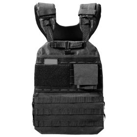 Weighted Vest, Body Weight Vest with Shoulder Pad, and Reflective Stripe, Exercise Set for Men Women, Workout Equipment for Strength Training, Ru