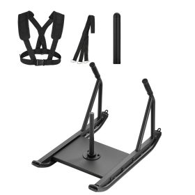 Weight Sled, Steel Power Sled, Fitness Strength Training Sleds for Athletic Exercise Speed Improvement, Workout Fitness Equipment with Handle