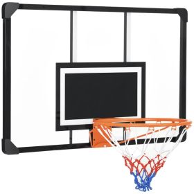 Wall Mounted Basketball Hoop with Shatter Proof Backboard, Durable Rim and All-Weather Net for Indoor and Outdoor Use (Option: Black, Clear, Orange-1170x760x100 mm)