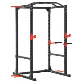 Power Tower Pull Up Bar Squat Rack Power Cage At Home Workout Equipment,Upper Body Strength Training Equipment (Option: Black-2080x290x75 mm)