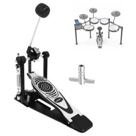 5 Core Bass Drum Pedal Mount Adjustable Felt Beater Head Single Chain Heavyduty Kick Drum Foot Pedal (Option: DFP05)