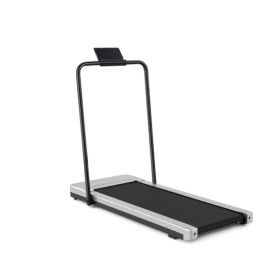 Compact Armless Treadmill, Quiet Under Desk Walking Pad, 200 Lbs Capacity 3 In 1 Portable Walking Treadmill (Option: SILVER)