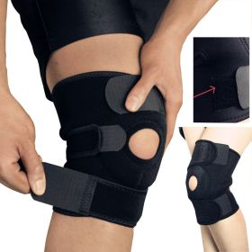 Sports Kneecaps Summer Thin Professional Men and Women Fitness Joint Running for Basketball Training Knee Squat Kneecap (Color: BLACK)