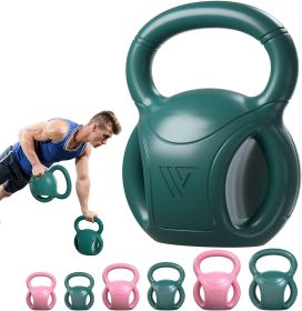 3 Handle Kettlebells Weight - Weight for Women Options 5, 10, 15 and 20 LB for Russian Twists AB Exercise (Color: 20 lb Green)